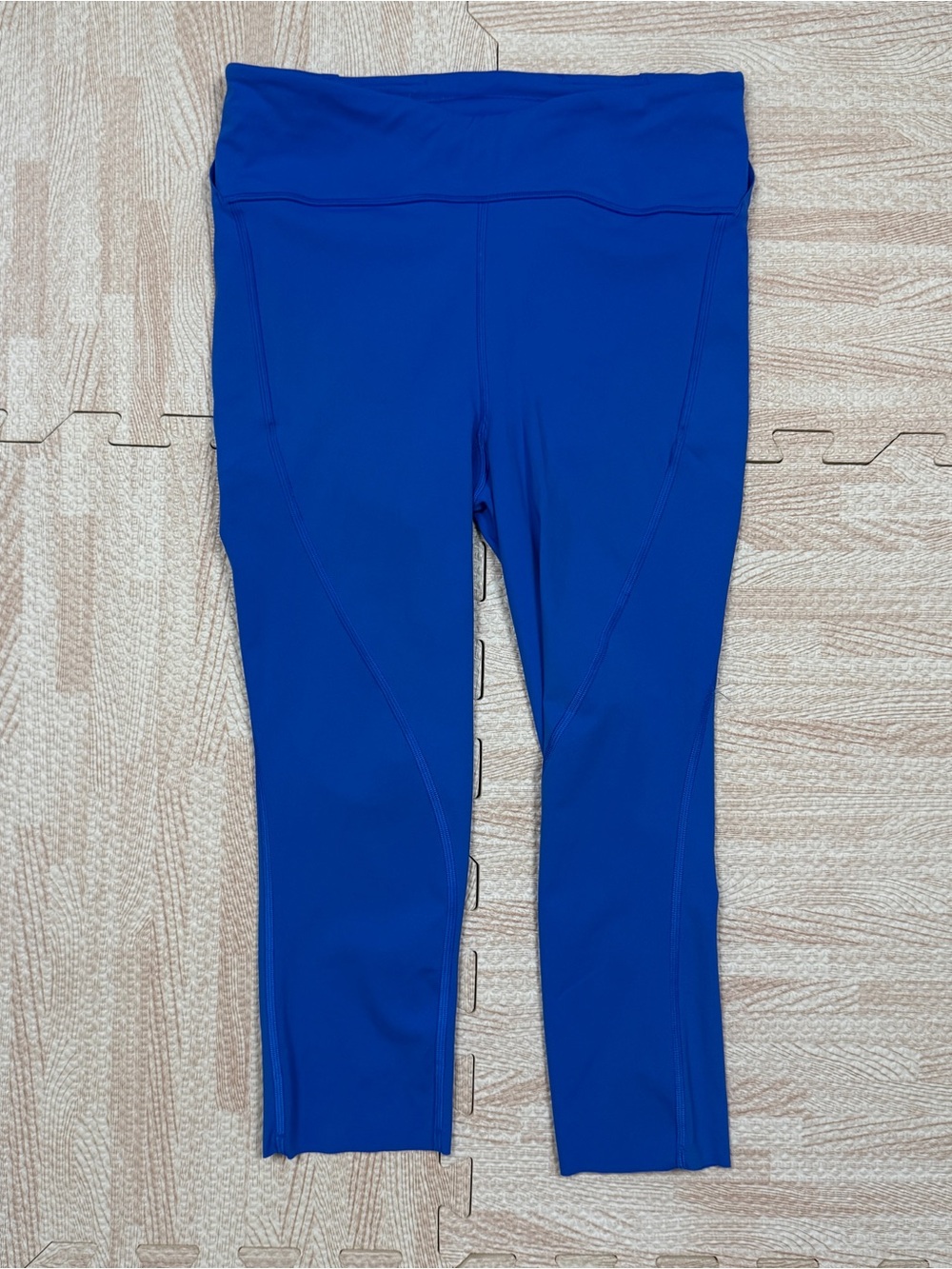 Lululemon Women’s Fast And Free Blue Running Tights Pockets With Loops Size 8